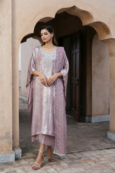 Natasha Kamal - ROSARIO - pink - Two Tonal Silk & Organza - 3 Piece